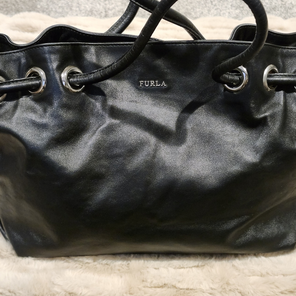 Furla Black Leather Women's Bag